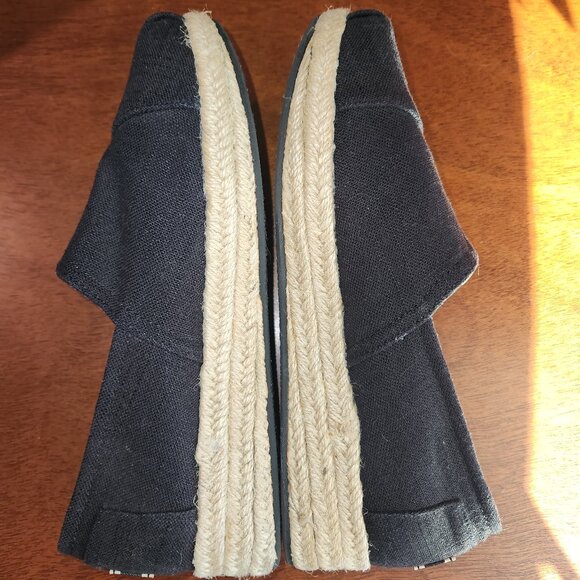 Sketchers Bobs Black Espadrille Wedge Style Sz 8.5 - Picture 8 of 11